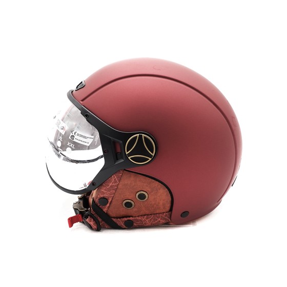 Casque JET FRV bordeaux mat (taille S à XL) pour trottinette électrique - Wattiz