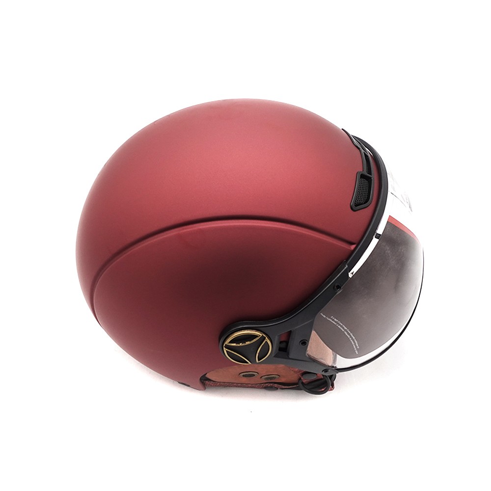 Matte burgundy JET  helmet (size S to XL)