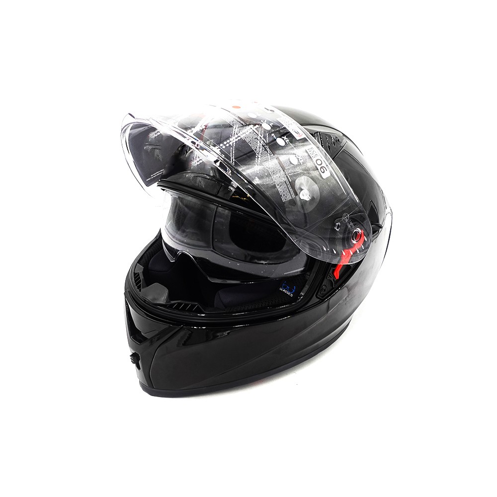 black full face helmet (size S to XL)