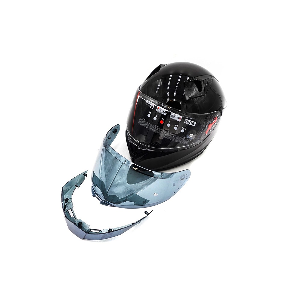 black full face helmet (size S to XL)