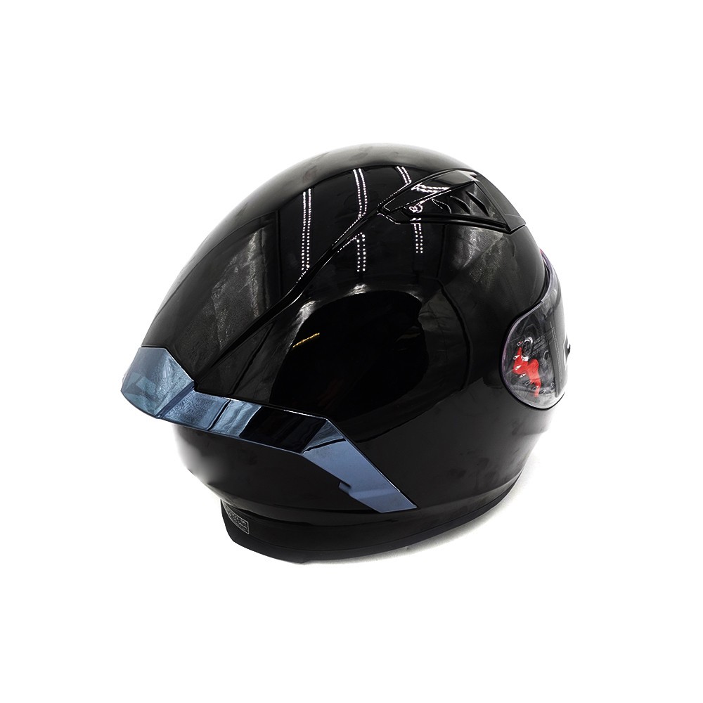 Casco integral negro (talla S a XL)