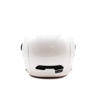 Casque JET FRV blanc brillant pour trottinette électrique - Wattiz