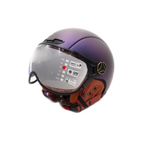 Casco JET camaleón azul mate (tallas XS a XXL)