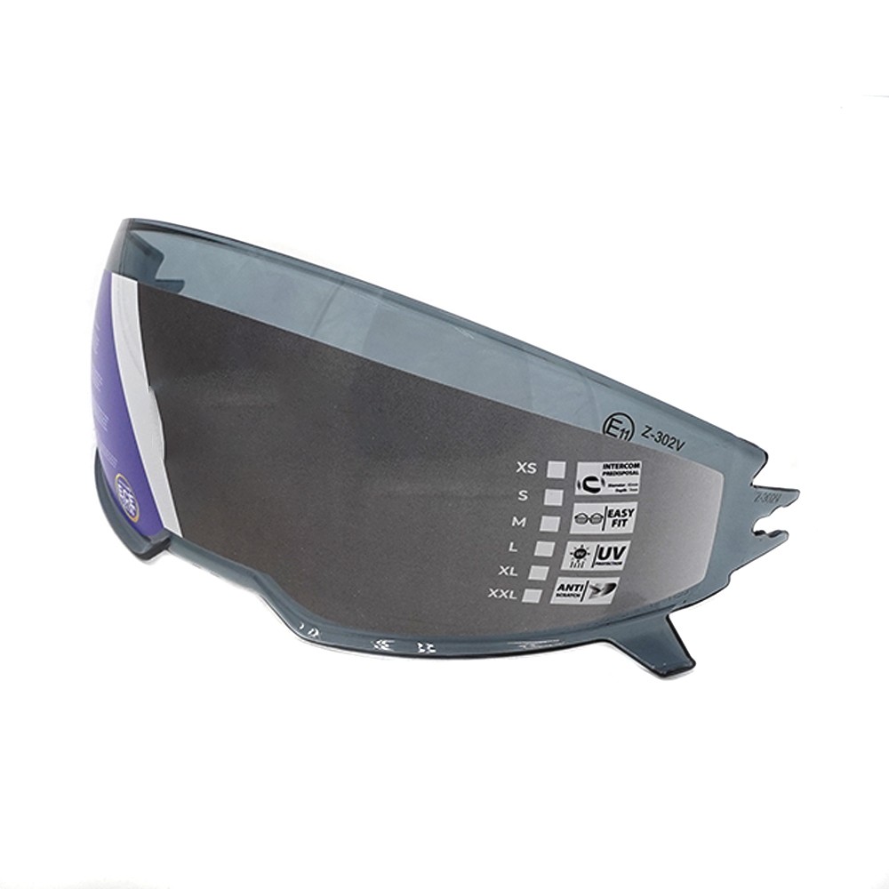 Smoke visor for Street helmet