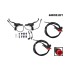 Kit Freins Hydrauliques 4 Pistons Connecteur Etanche (Av Gauche +Ar Gauche) pour trottinette électrique - wattiz
