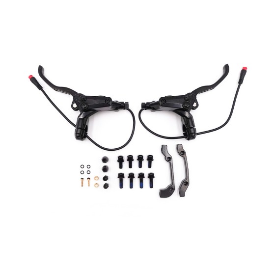 Kit Freins Hydrauliques 4 Pistons Connecteur Etanche (Av Gauche +Ar Gauche) pour trottinette électrique - wattiz