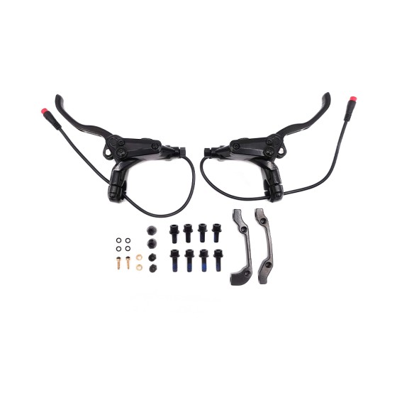 Kit Freins Hydrauliques 4 Pistons Connecteur Etanche (Gauche+Droite) pour trottinette électrique - wattiz