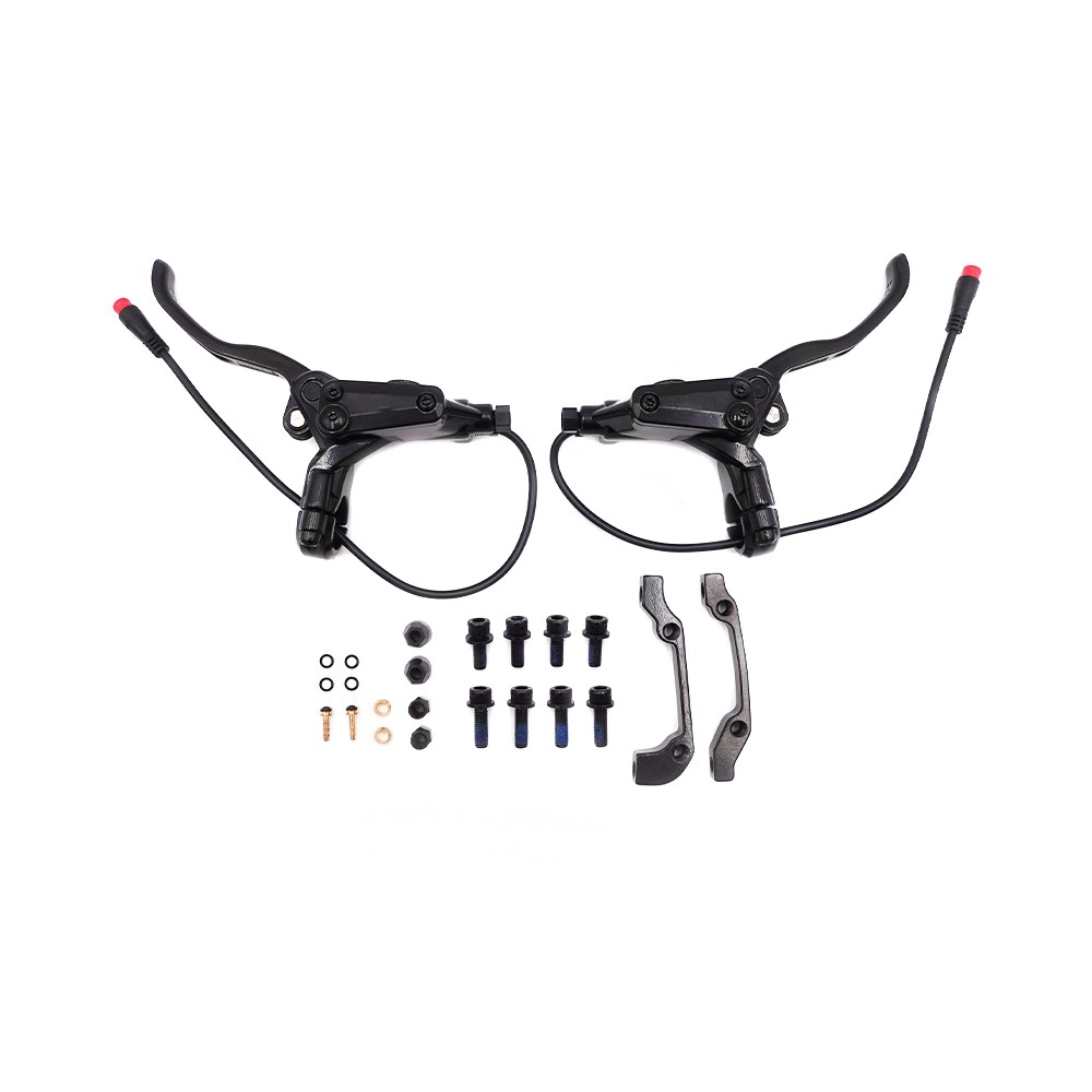 Hydraulic Brake Kit 4 Pistons Waterproof Connector (1x Left + 1x Right)