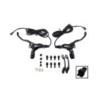 Kit Freins Hydrauliques 4 Pistons Connecteur SM (Av Gauche+Ar Gauche) pour trottinette électrique - wattiz