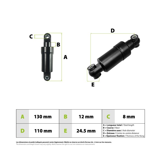 Amortisseur Kugoo M4 pour trottinette électrique - Wattiz
