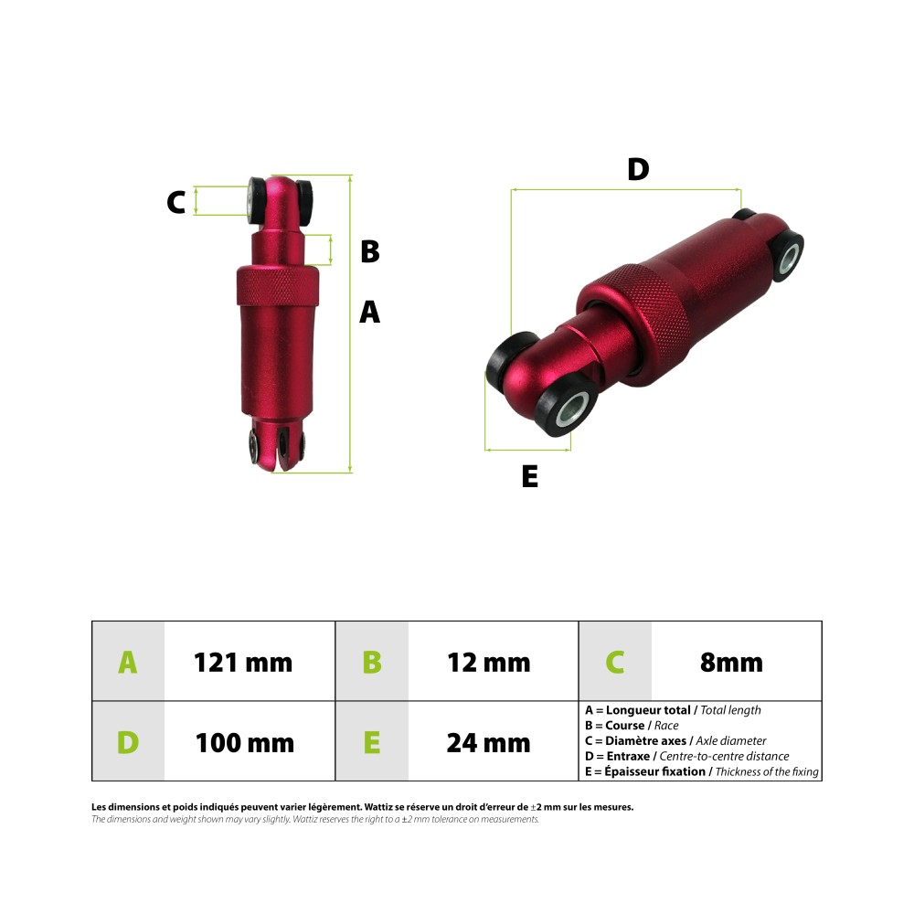 Z9 rear shock absorber (unit)