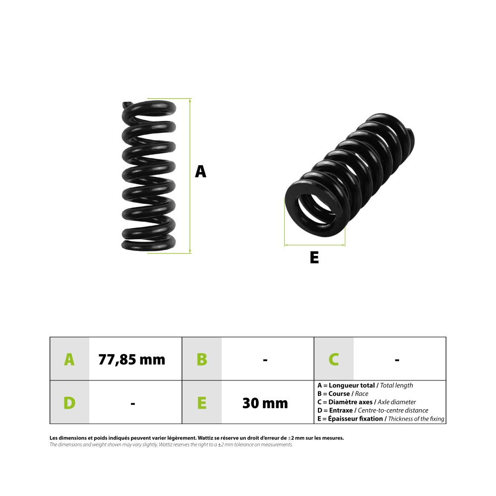 Dualtron Mini front/rear shock absorber springs