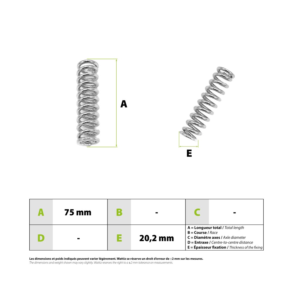 Speedway Mini4 Pro front shock absorber spring
