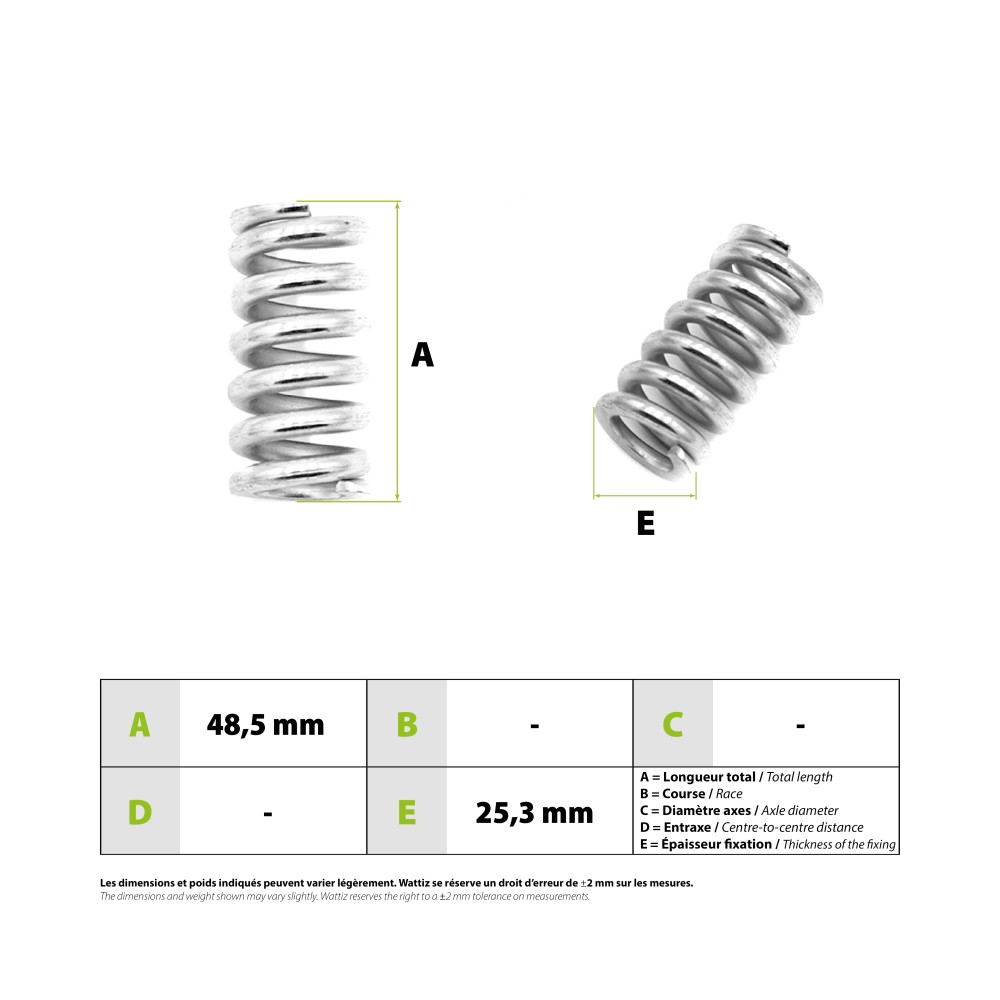 Speedway Mini4 Pro rear shock absorber spring
