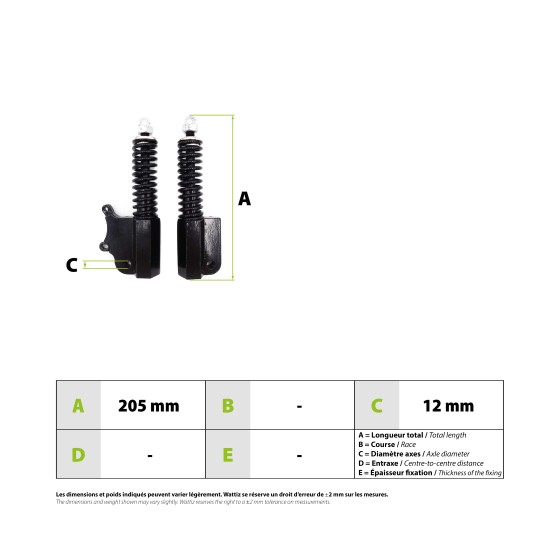 Amortisseurs avant Kugoo M4 pour trottinette électrique - wattiz