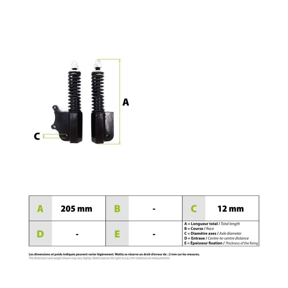 Kugoo M4 front shock absorbers