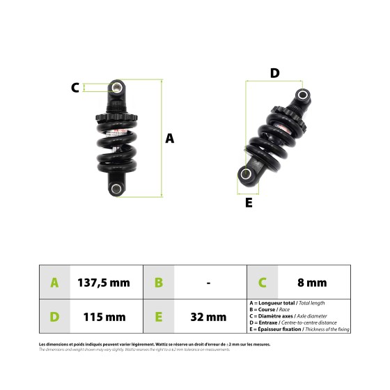Amortisseur avant Kukirin G2 Max pour trottinette électrique - wattiz