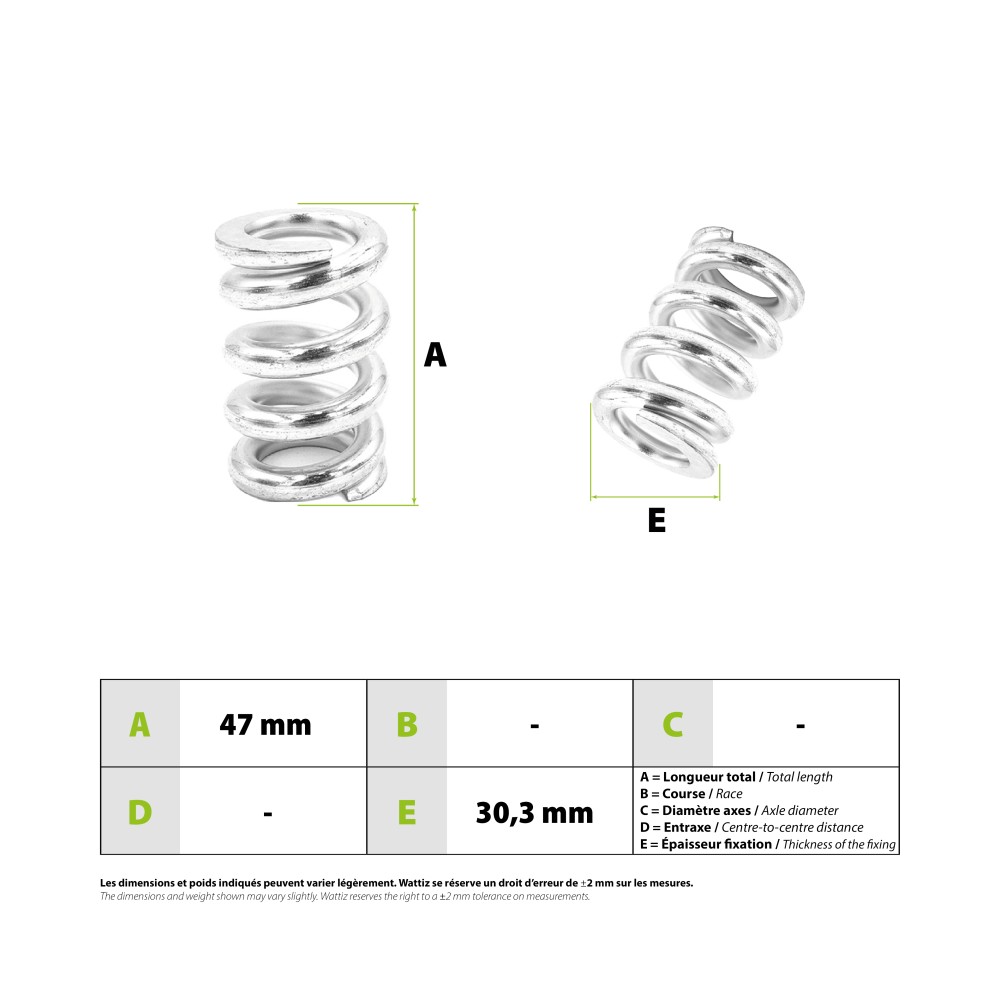 Etwow rear shock absorber spring