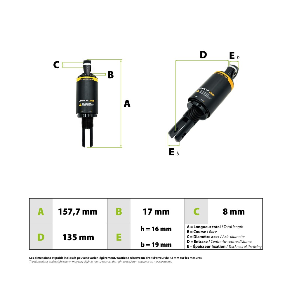 Ninebot Segway Max G2 rear shock absorber
