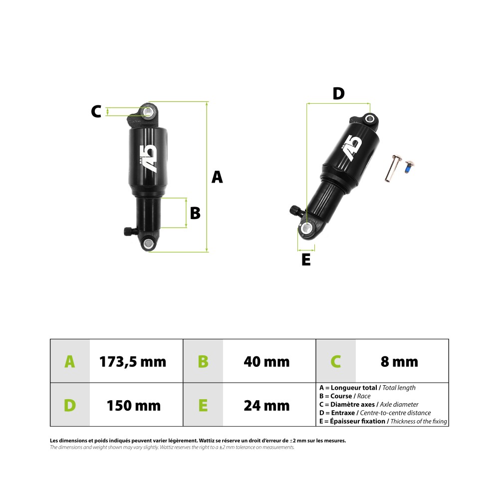EXA Form A5 RR1 150mm Dämpfer