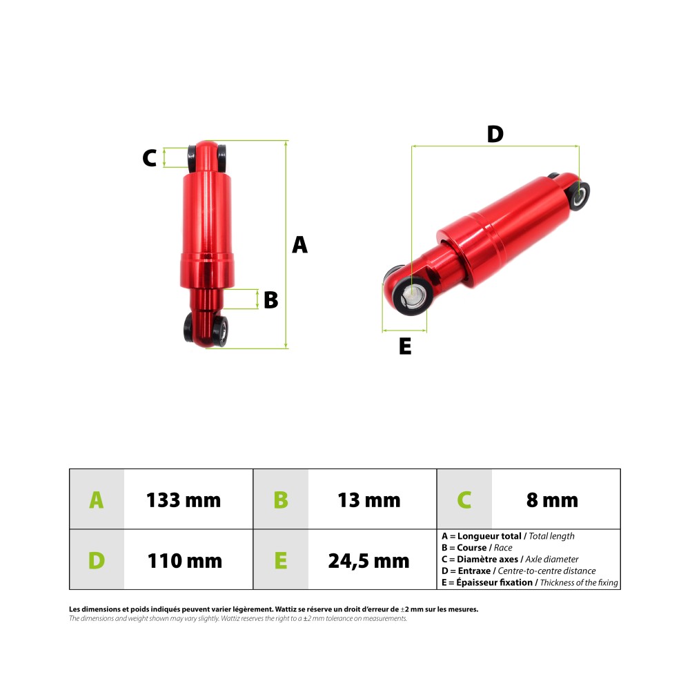 Stoßdämpfer Urbanglide E-cross Pro