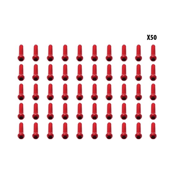 Arrets de cables rouge x50 pcs pour trottinette électrique - Watiiz