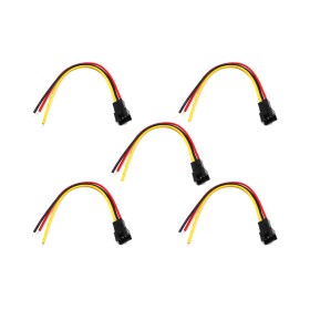 Prise JST 3 pin avec câble mâle x5 pour trottinette électrique - Wattiz