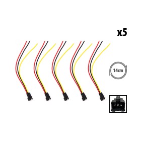 Prise JST 3 pin avec câble mâle x5 pour trottinette électrique - Wattiz