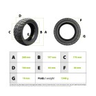 Pneu Semi OffRoad 100/55-7 CST pour trottinette électrique - Wattiz