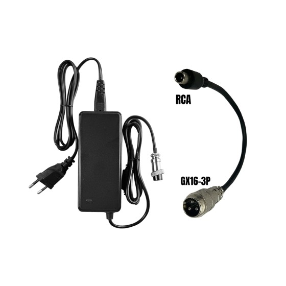 Pack Chargeur 36V pour 42V / 2A (connecteur RCA) pour trottinette électrique - Wattiz