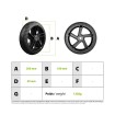 Complete Ninebot Es 1/2/3/4 rear wheel for electric scooter - wattiz