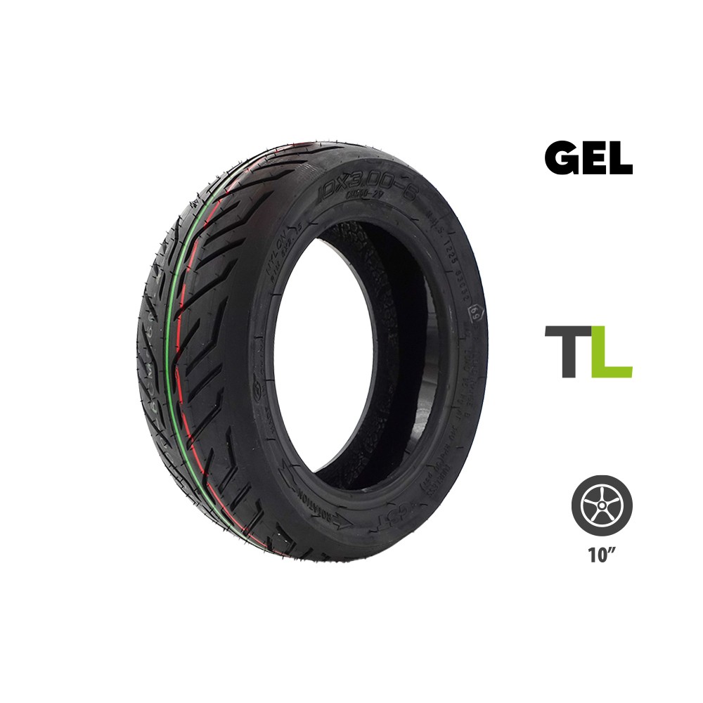 Reifen 10x3.00-6 CST tubeless mit Anti-Pannen-Gel Dualtron Victor Nami Klima für E-Tretroller - Wattiz