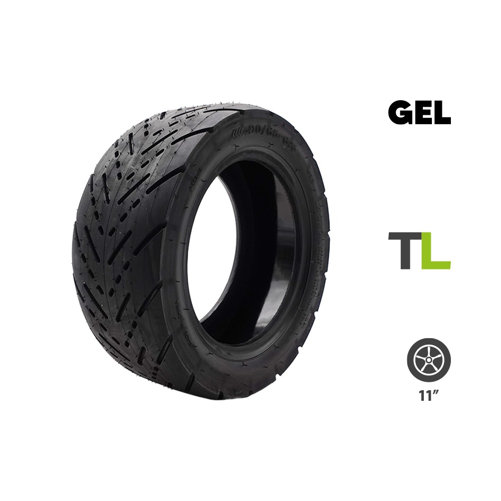 90/65-6.5 tubeless tire + anti-puncture gel for electric scooter - wattiz