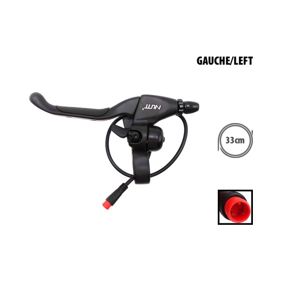 Poignée de frein gauche Nutt avec sonnette connecteur étanche 30cm pour trottinette électrique - wattiz