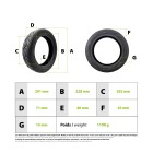 Pneu 60/90-8 tubeless gel anti crevaison pour trottinette électrique - Wattiz