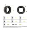 100/55-6.5 tire with anti-puncture gel for electric scooter - wattiz