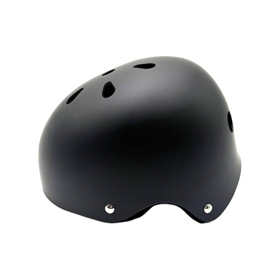 Kask rowerowy / hulajnogowy czarny z LED|Wattiz