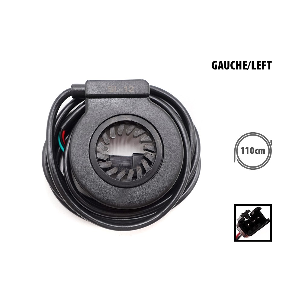 Left pedal sensor 110cm (SM plug cable) for electric scooter - Wattiz