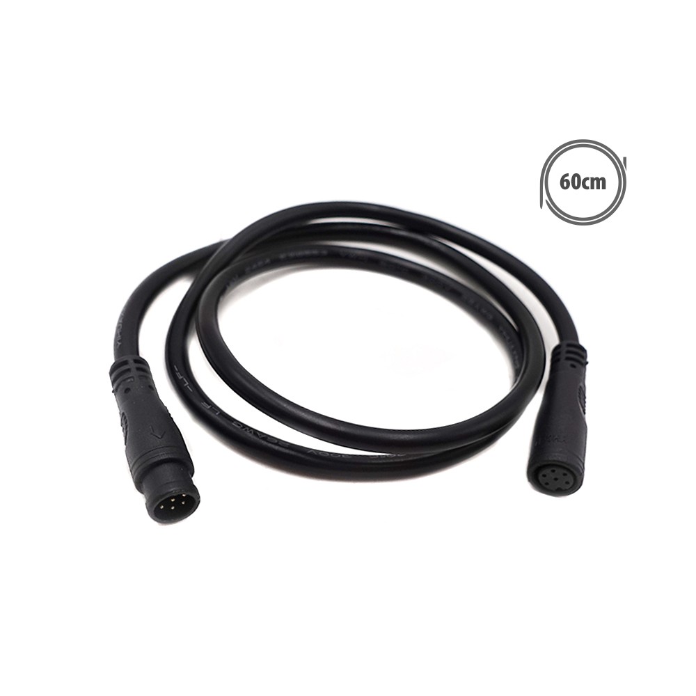 Cable estanco de 60 cm con 6 pines para patinete eléctrico - Wattiz