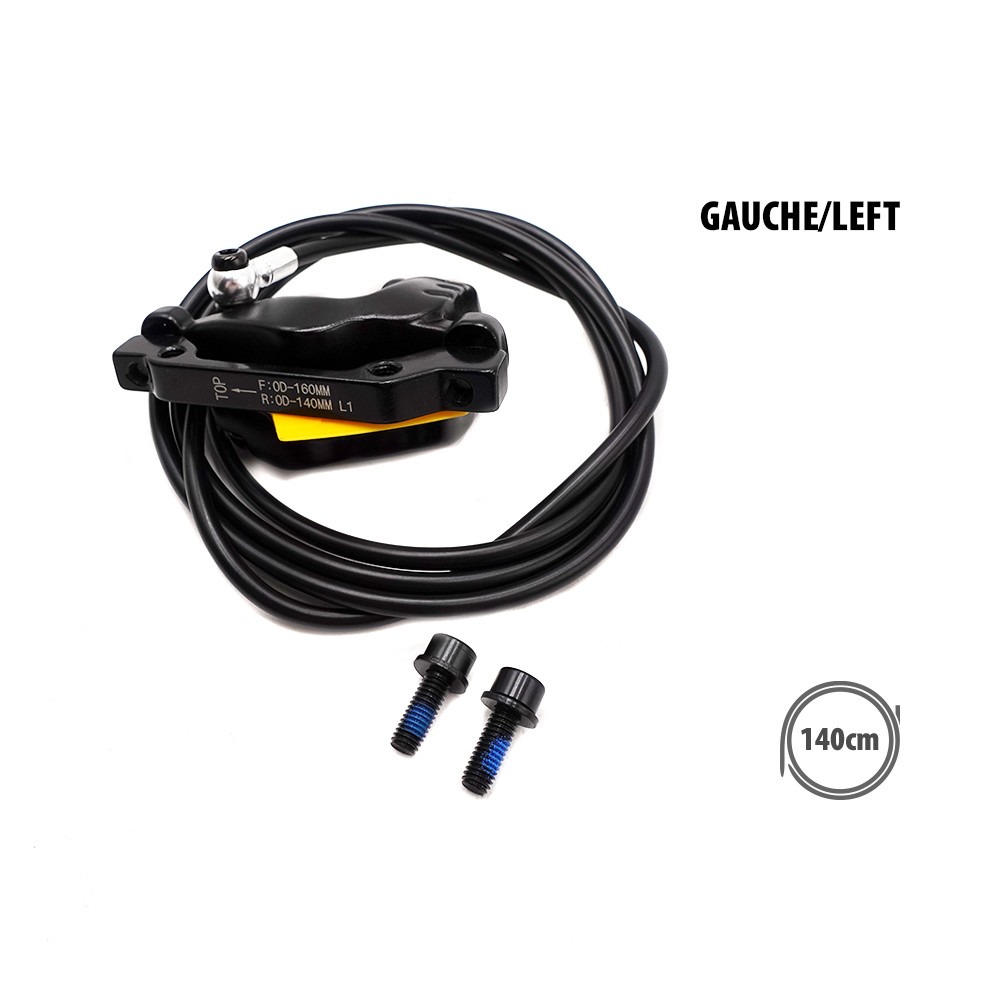 NUTT-Hydraulikbremssatz mit 4 Kolben, SM-Anschluss (1x hinten rechts + 1x vorne rechts)