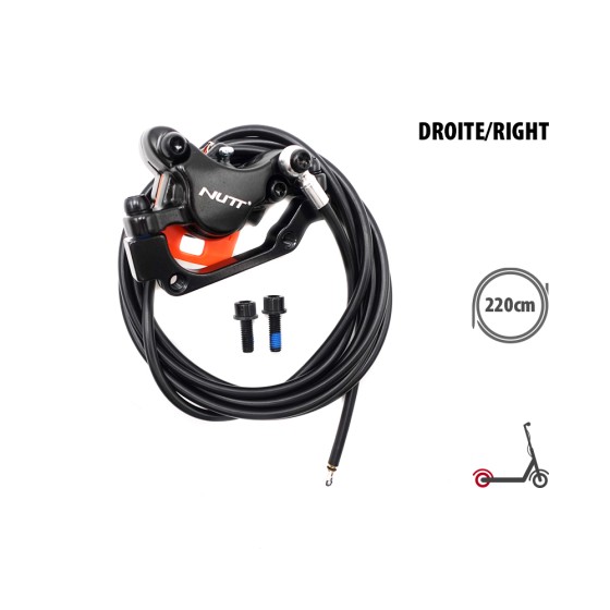 NUTT hydrauliske bremsekit med 2 stempler SM-stik (1x bag. venstre / for. højre + 1x bag. højre / for. venstre)|