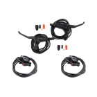 Kit freins hydrauliques NUTT 2 pistons connecteur SM (2 etriers AR Gauche / AV Droite) pour trottinette électrique - Wattiz