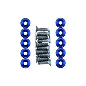 Arandelas de plataforma 19 mm, pack de 10 con tornillos M6 — 8 colores