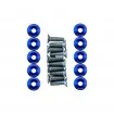 Arandelas de plataforma 19 mm, pack de 10 con tornillos M6 — 8 colores
