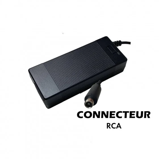 Chargeur 36V ➡️ 42V / 2A (connecteur RCA)