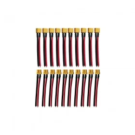 Pack Prises Xt60 Avec câbles 5Males+5Femelles