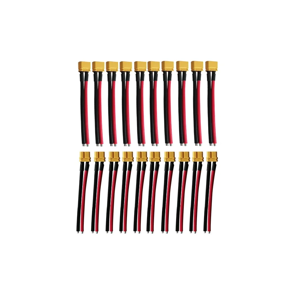 XT60-Stecker-Set mit Kabeln 10 männlich + 10 weiblich
