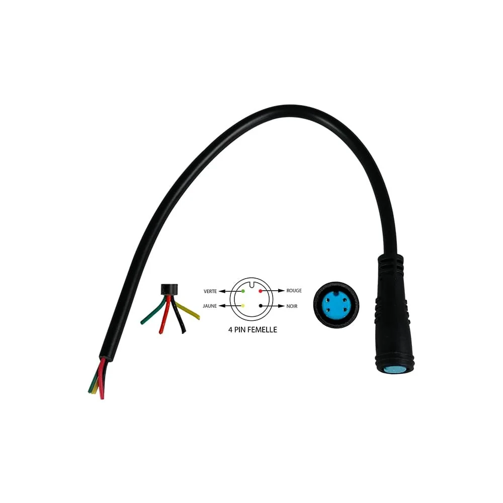 Conector estanco de 4 pines hembra