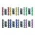 Arandelas de plataforma 19 mm, pack de 10 con tornillos M6 — 8 colores