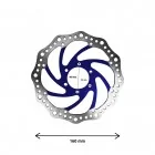 Disque de frein R6 160mm entraxe 48mm bleu